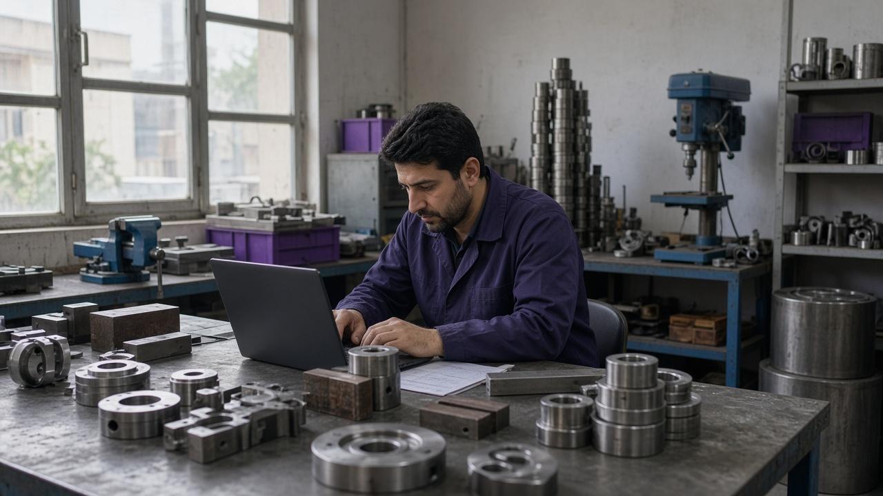 کارگاه تولیدی و ثبت دستور ساخت؛ نمونهٔ کار با نرم‌افزار تولیدی